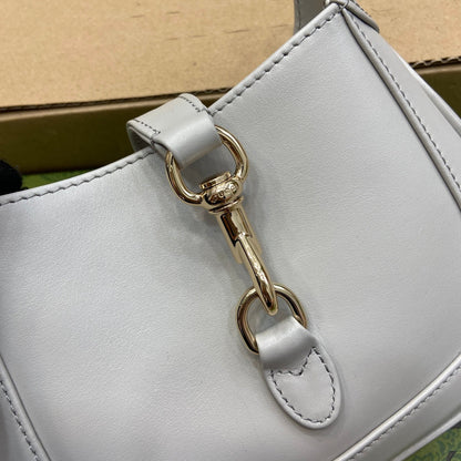 ジャッキー・ノッテ ミニバッグ 19インチ ホワイトカーフスキン ゴールド金具