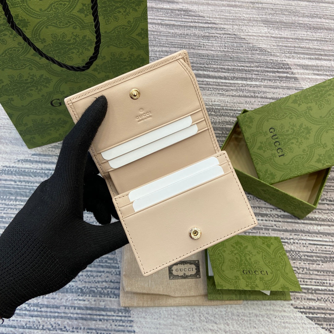 ÉTUI À CARTES MARMONT 11 EN CUIR DE VEAU BEIGE