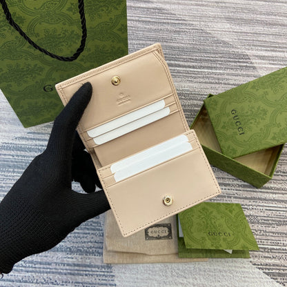 ÉTUI À CARTES MARMONT 11 EN CUIR DE VEAU BEIGE