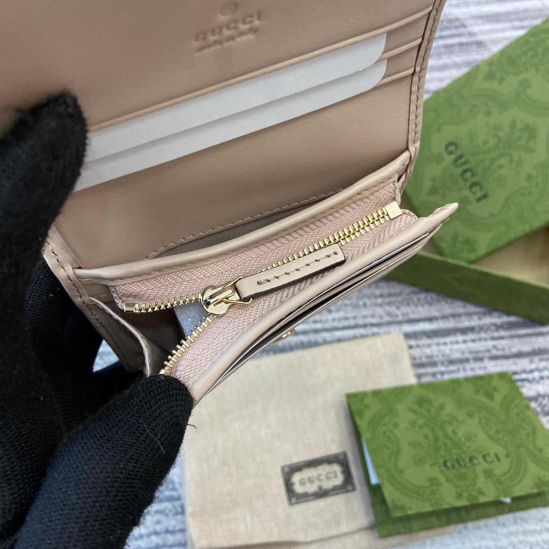 ÉTUI À CARTES MARMONT 11 EN CUIR DE VEAU BEIGE