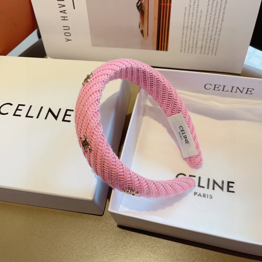 BANDEAU EN LAINE ROSE VIF 402915
