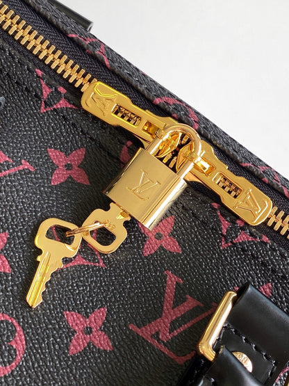 KEEPALL BANDOULIERE 45 ブラックモノグラムトメットキャンバス