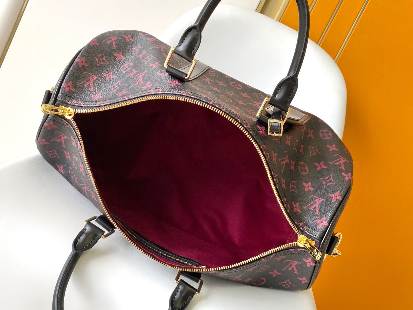 KEEPALL BANDOULIERE 45 ブラックモノグラムトメットキャンバス