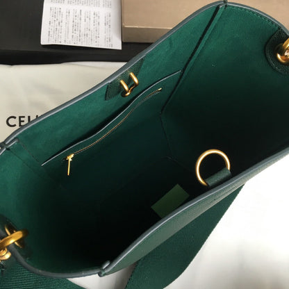 サングル シーバケット 24 バッグ グリーン フォレスト カーフスキン