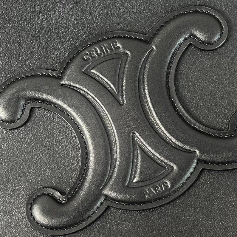 CUIR TRIOMPHE 44 ブラック カーフスキン