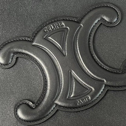 CUIR TRIOMPHE 44 ブラック カーフスキン