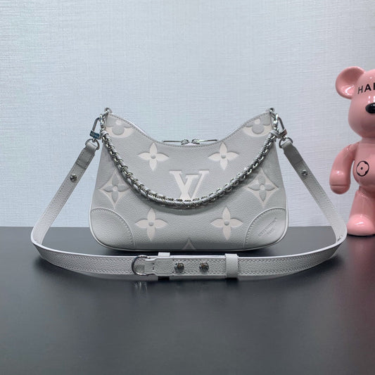 LV Boulogne Brume Gris Monogram Cuir de vachette 205491