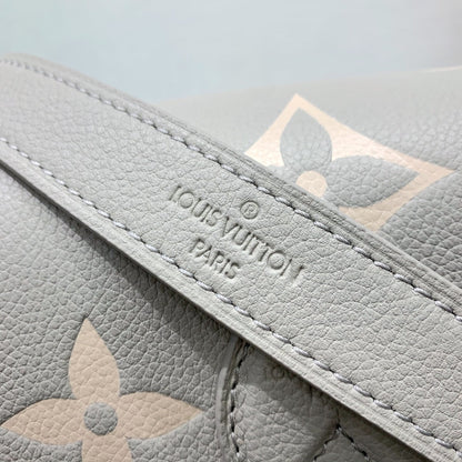 Sac à main LV Diane Brume en toile monogrammée grise 205493