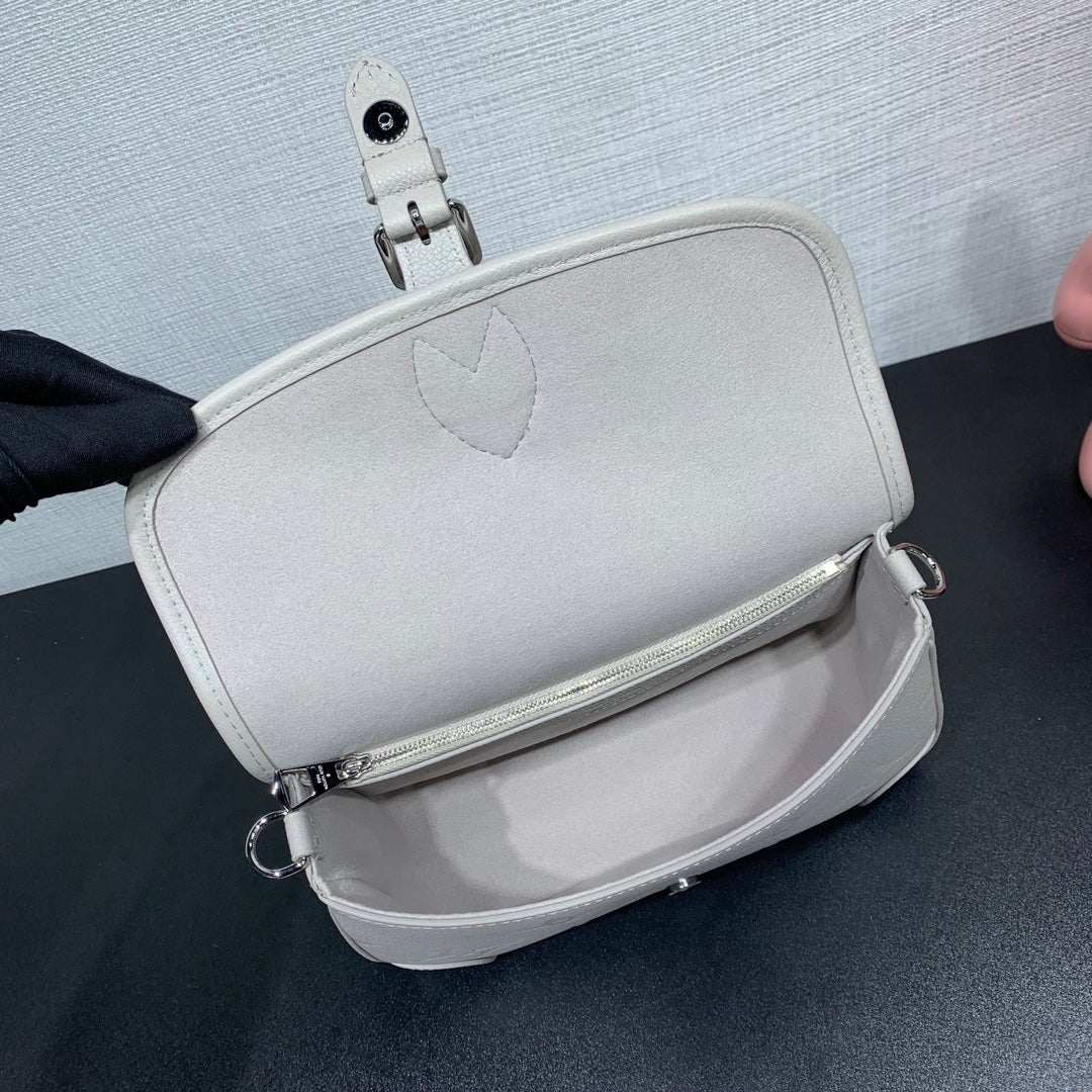 Sac à main LV Diane Brume en toile monogrammée grise 205493