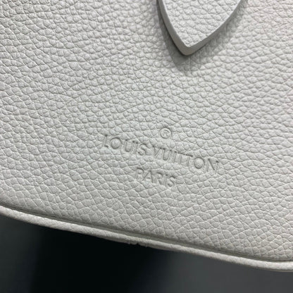 LV Speedy Bandouliere 20 Brume Gris Monogramme Empreinte Cuir 205495