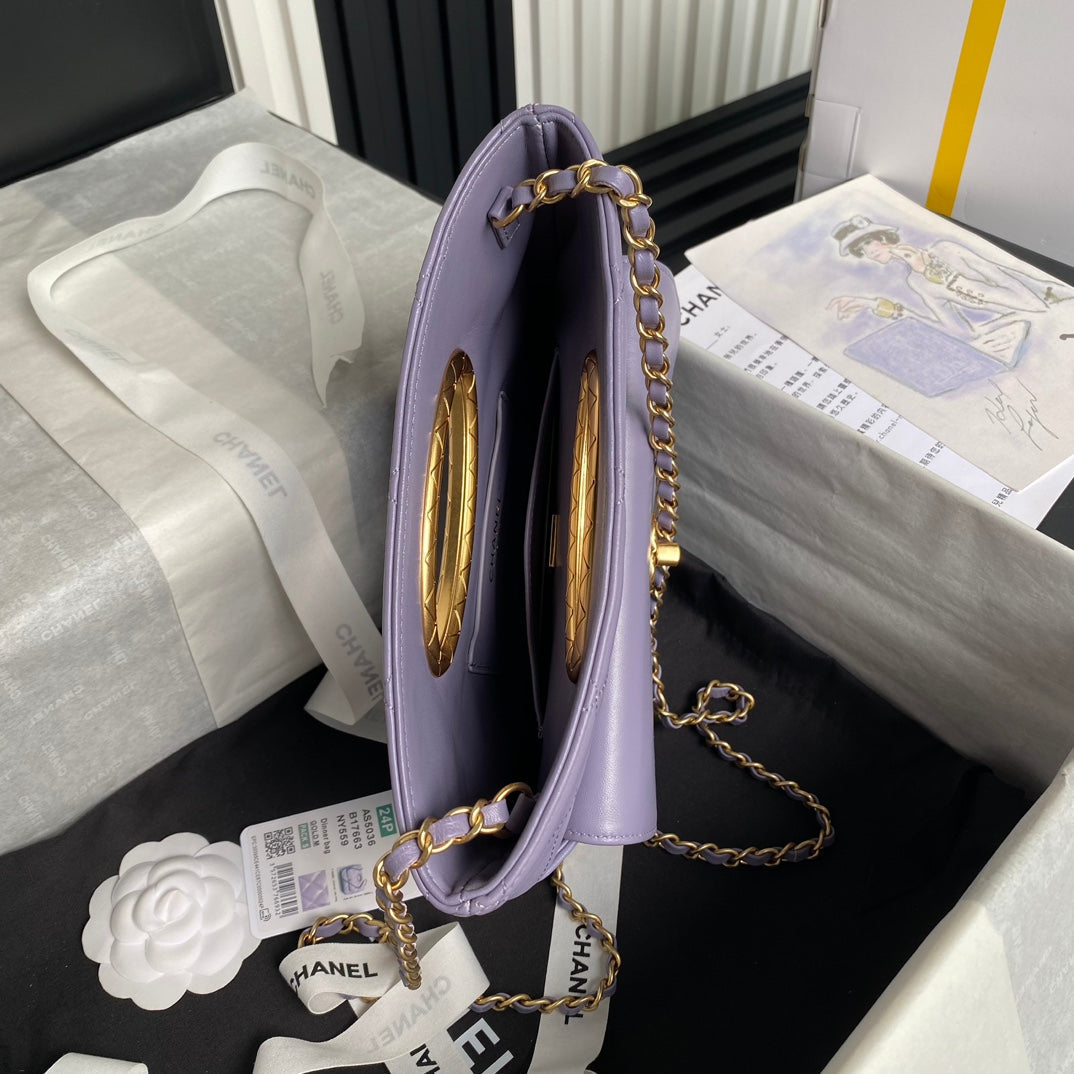 CC 24b クルー 25cm バイオレット ラムスキン