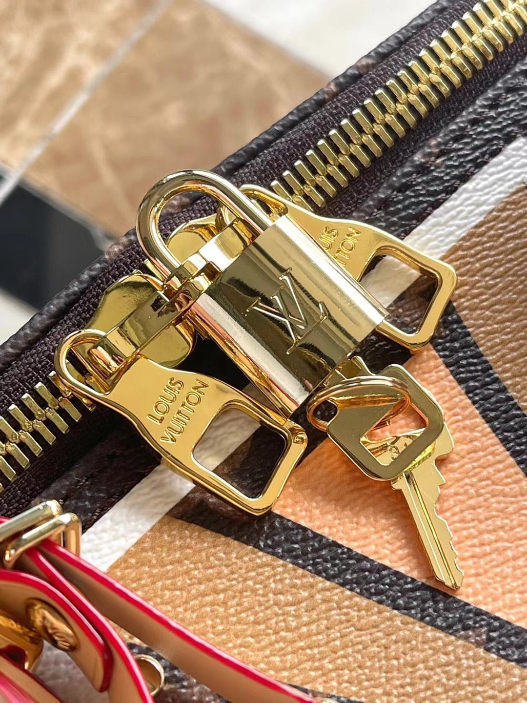KEEPALL BANDOULIERE 50 パーフレーシュパターンモノグラムキャンバス製