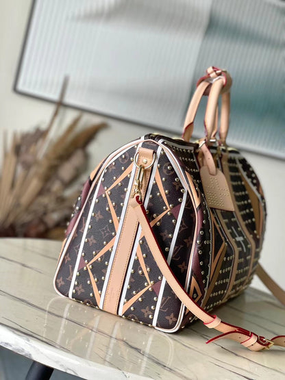 KEEPALL BANDOULIERE 50 パーフレーシュパターンモノグラムキャンバス製