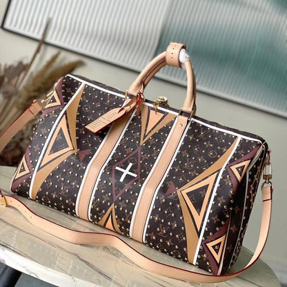 KEEPALL BANDOULIERE 50 パーフレーシュパターンモノグラムキャンバス製