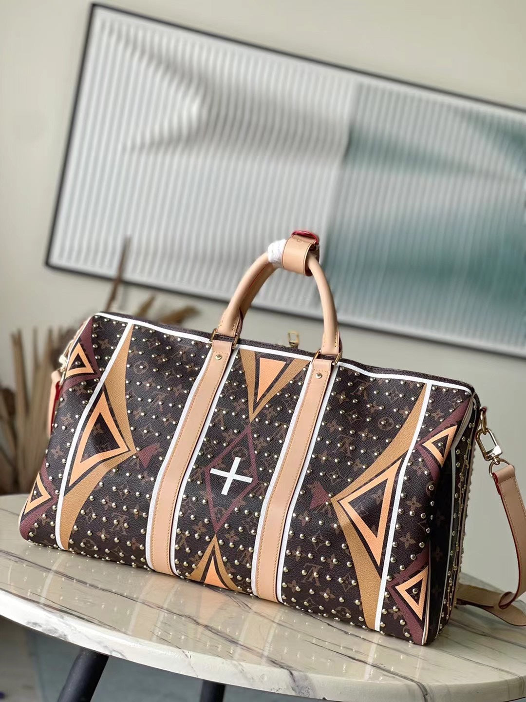 KEEPALL BANDOULIERE 50 パーフレーシュパターンモノグラムキャンバス製