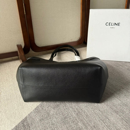 CABAS ANAÏS MOYEN CUIR TRIOMPHE 54 EN CUIR DE VEAU GRAINÉ NOIR