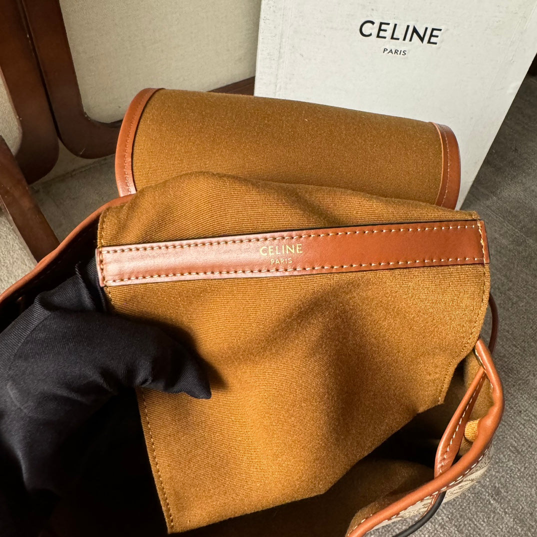 SAC À DOS FOLCO MOYEN 32 EN TOILE TRIOMPHE BLANCHE