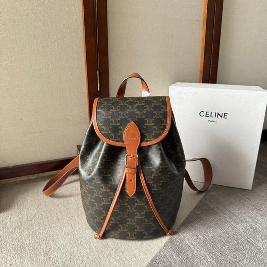 SAC À DOS MOYEN FOLCO 32 EN TOILE TRIOMPHE NOIRE