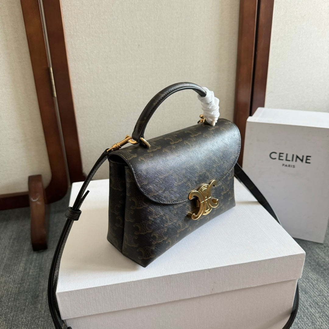 ティーン ニノ バッグ 20インチ ブラック トリオンフ キャンバス ゴールド金具