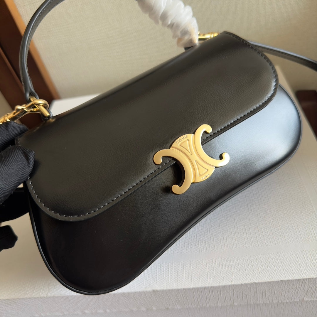 セリン ティーン ローラ 20 ブラック カーフスキン