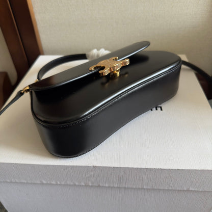 セリン ティーン ローラ 20 ブラック カーフスキン