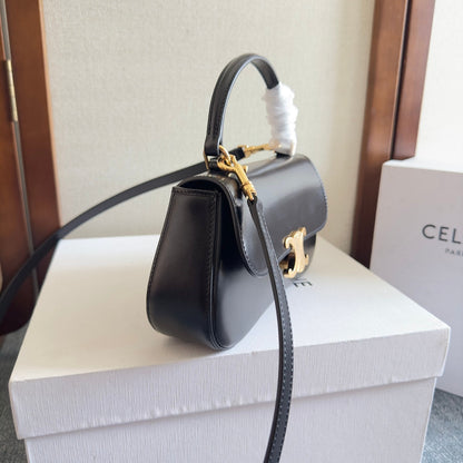 セリン ティーン ローラ 20 ブラック カーフスキン