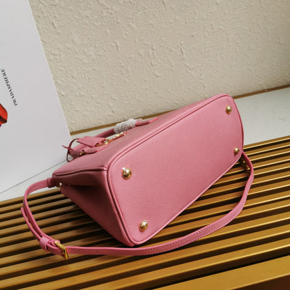 SAC PRA GALLERIA 28 EN CUIR SAFFIANO ROSE CLAIR