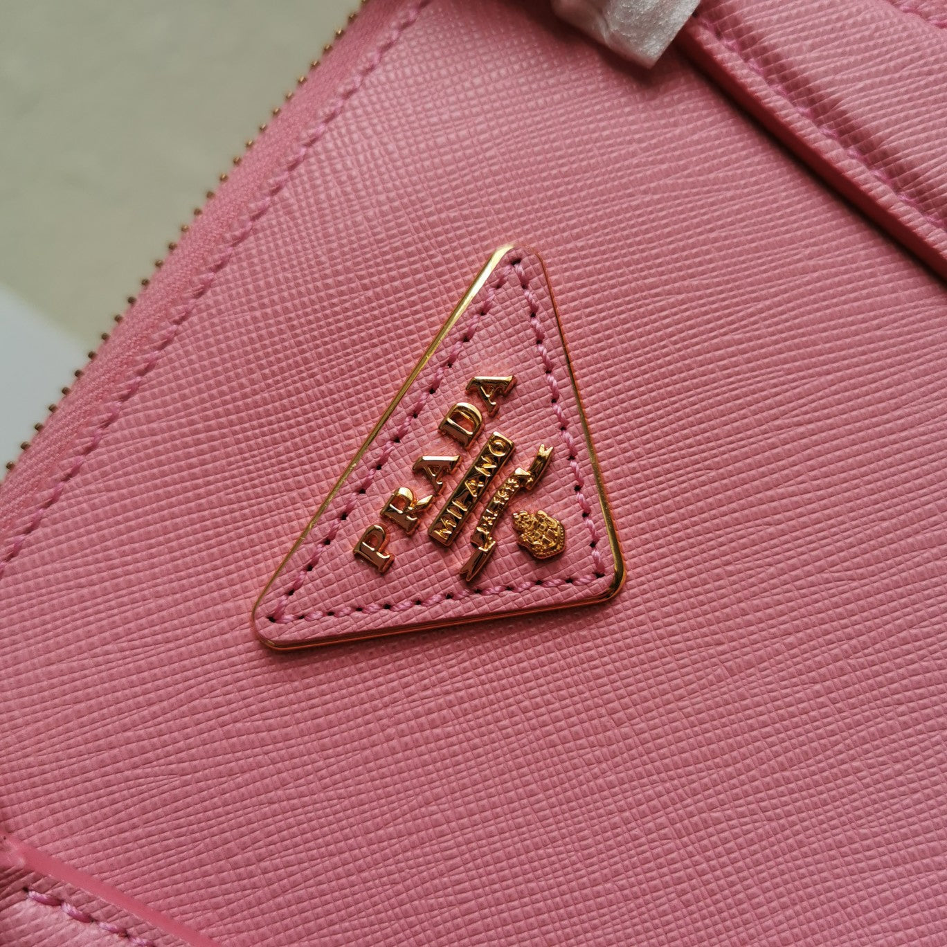 SAC PRA GALLERIA 28 EN CUIR SAFFIANO ROSE CLAIR