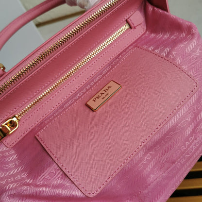 SAC PRA GALLERIA 28 EN CUIR SAFFIANO ROSE CLAIR