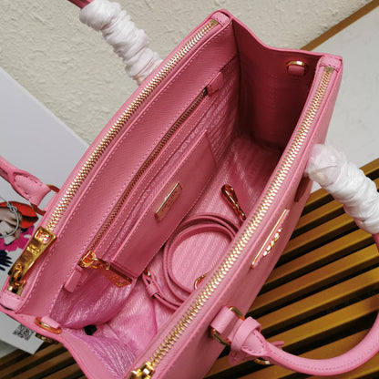 SAC PRA GALLERIA 28 EN CUIR SAFFIANO ROSE CLAIR