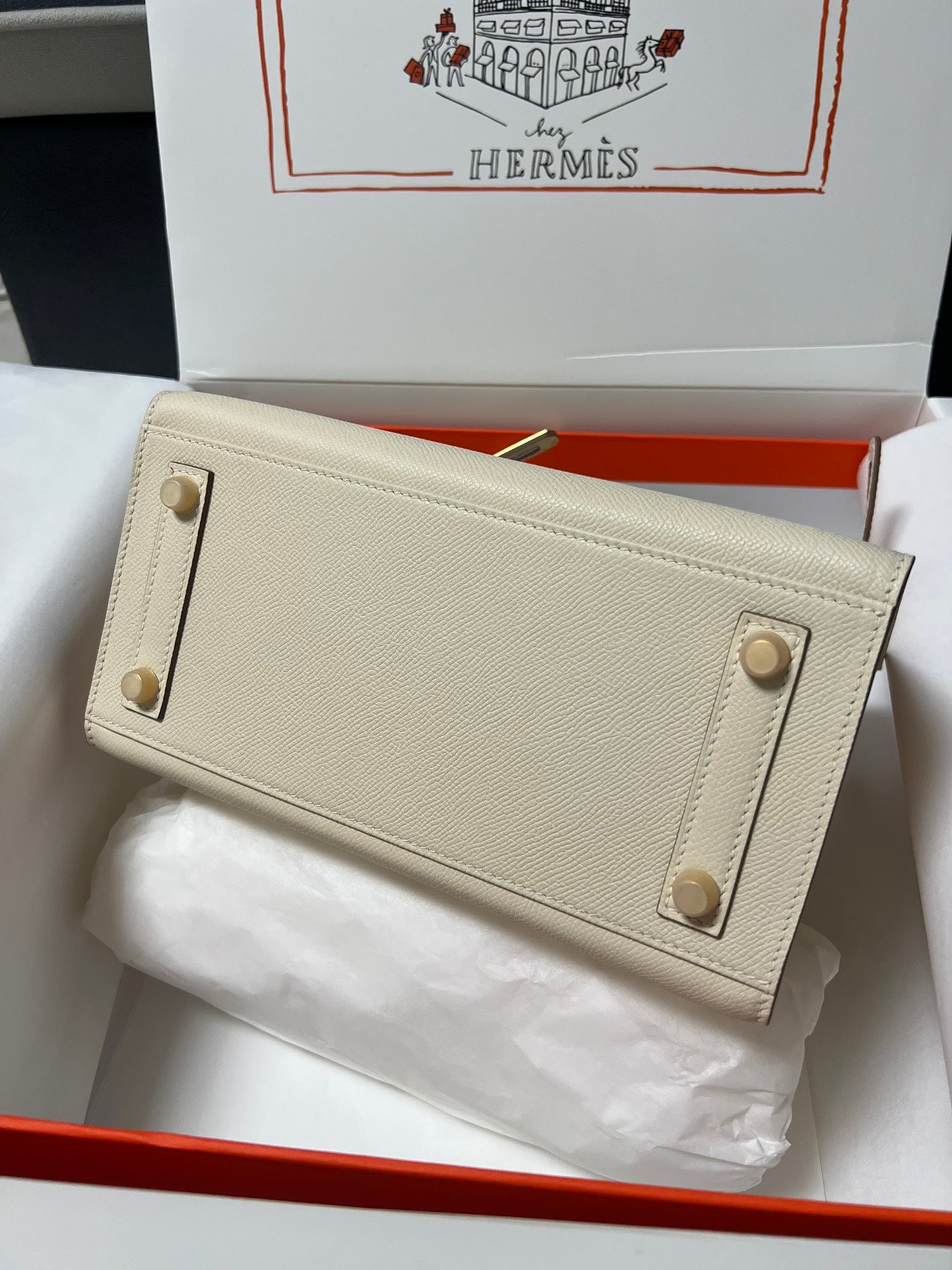 HM バーキン セリエ クリームエプソムレザー ゴールド金具