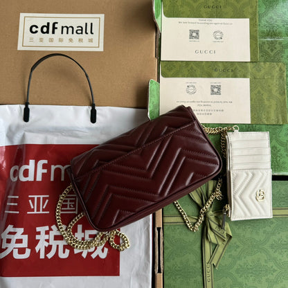 GGマーモント 26cm チェリーレッド カーフスキン ゴールド金具