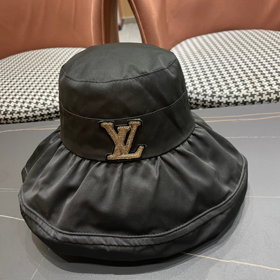 CHAPEAU BUCKET EN COTON NOIR 404526 