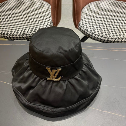 CHAPEAU BUCKET EN COTON NOIR 404526 