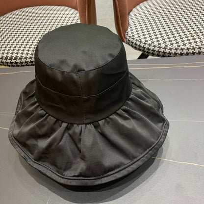 CHAPEAU BUCKET EN COTON NOIR 404526 