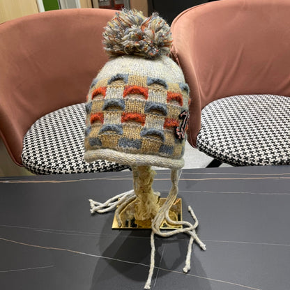 BONNET EN LAINE TRICOTÉ COLORÉ 425766 