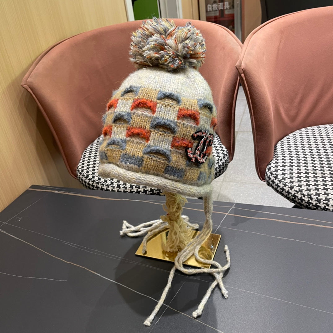 BONNET EN LAINE TRICOTÉ COLORÉ 425766 