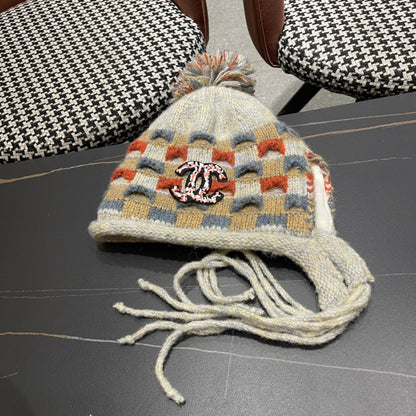 BONNET EN LAINE TRICOTÉ COLORÉ 425766 