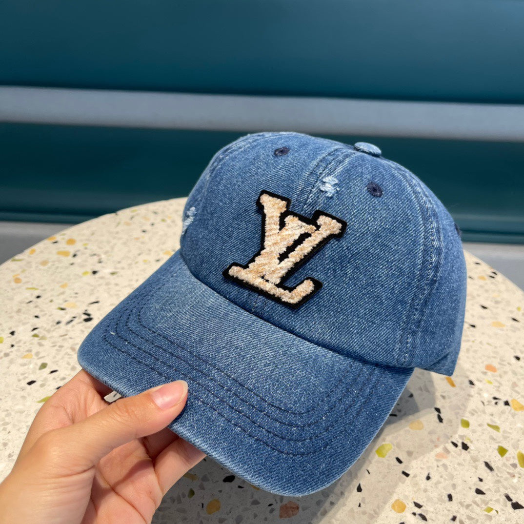 CASQUETTE DE BASEBALL EN DENIM BLEU CLASSIQUE 433085 