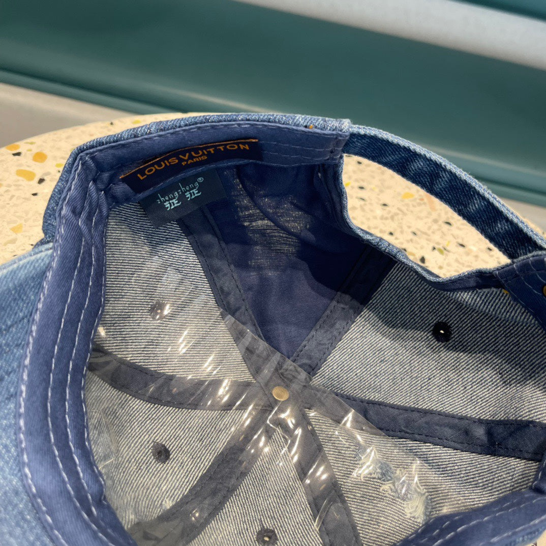 CASQUETTE DE BASEBALL EN DENIM BLEU CLASSIQUE 433085 