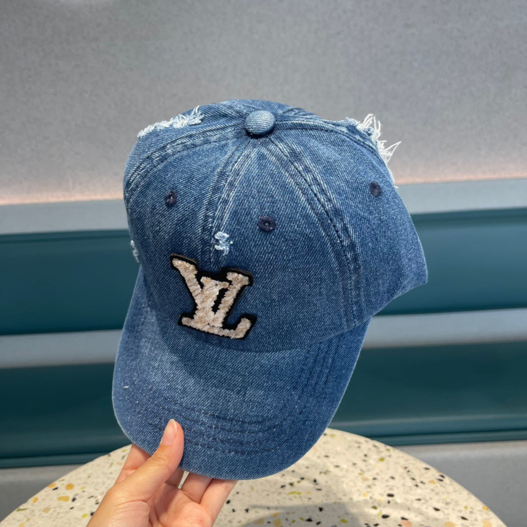 CASQUETTE DE BASEBALL EN DENIM BLEU CLASSIQUE 433085 