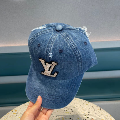 CASQUETTE DE BASEBALL EN DENIM BLEU CLASSIQUE 433085 