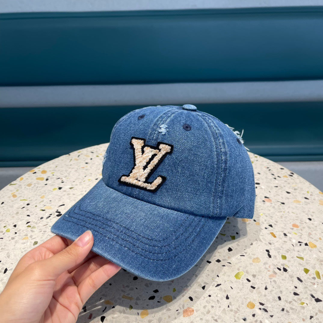 CASQUETTE DE BASEBALL EN DENIM BLEU CLASSIQUE 433085 