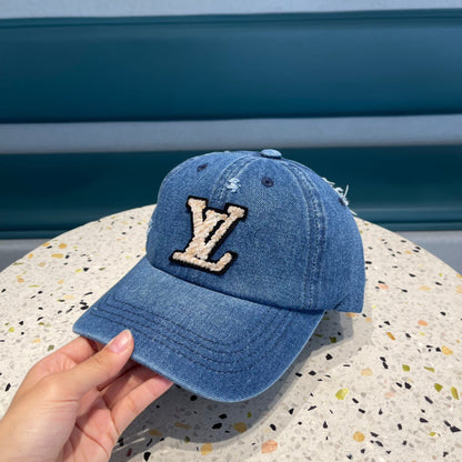 CASQUETTE DE BASEBALL EN DENIM BLEU CLASSIQUE 433085 