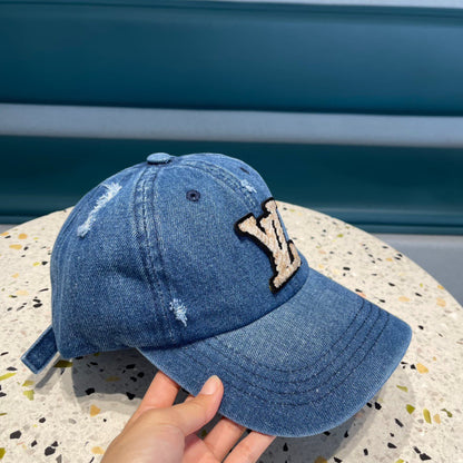 CASQUETTE DE BASEBALL EN DENIM BLEU CLASSIQUE 433085 