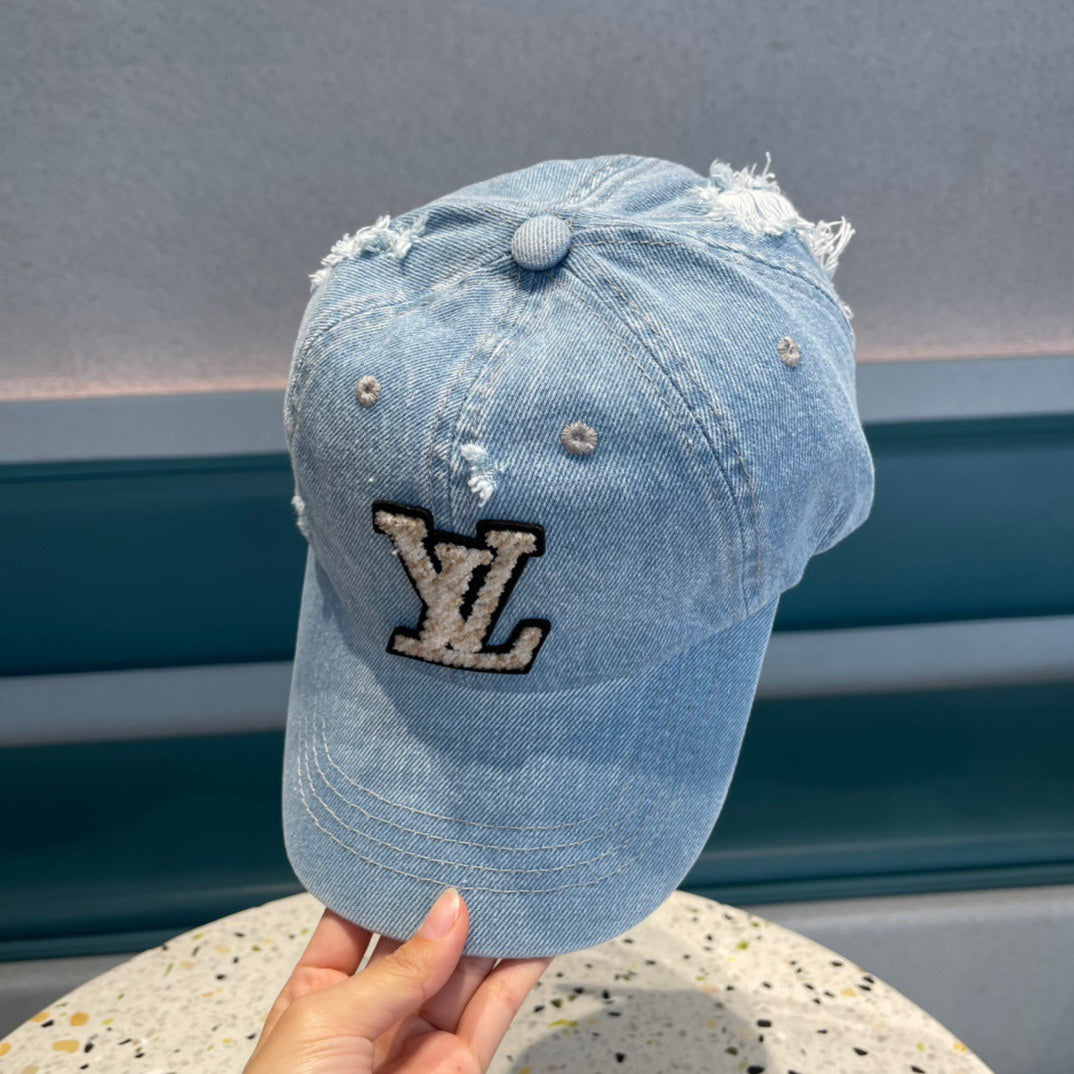 CASQUETTE DE BASEBALL EN DENIM BLEU CLAIR 433086 