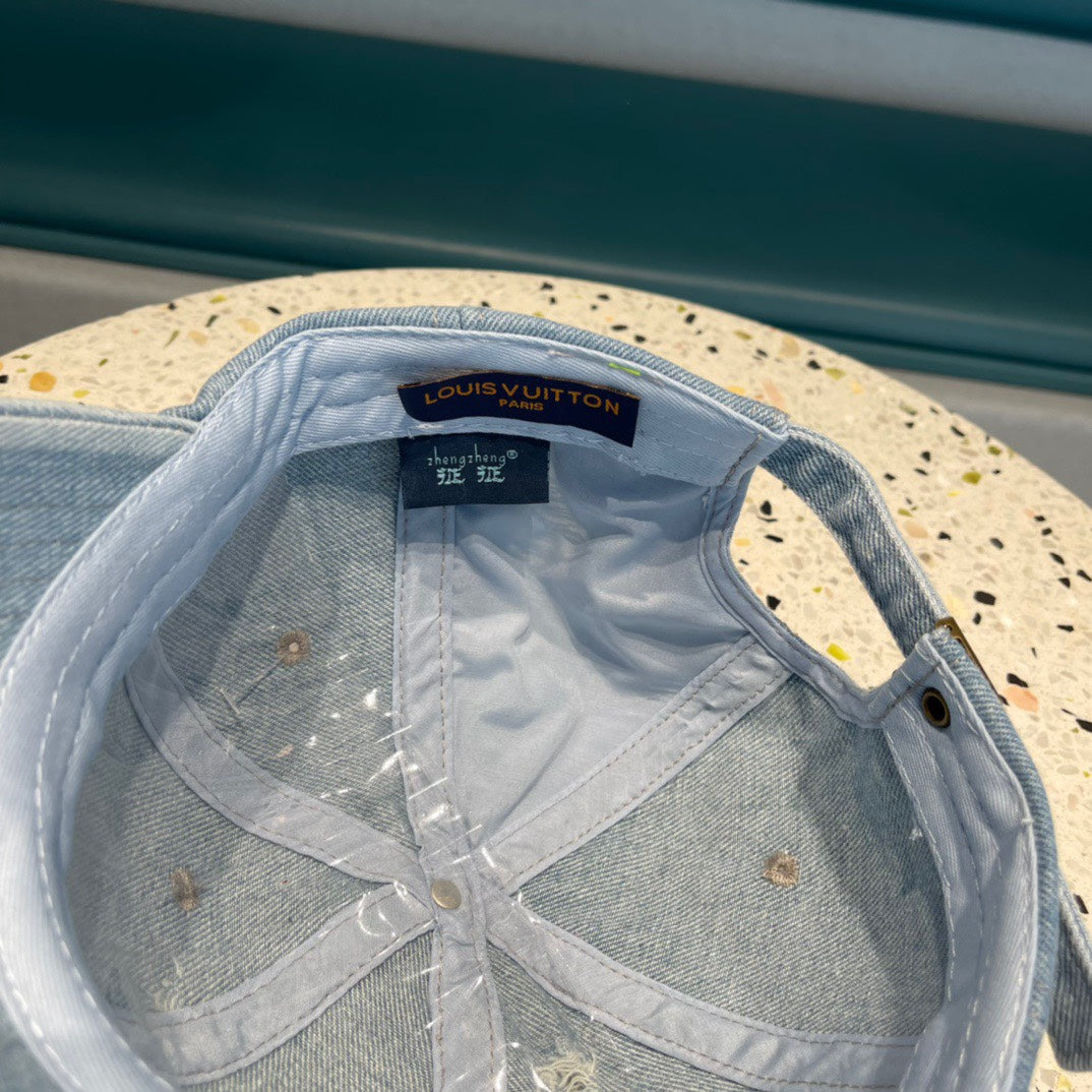 CASQUETTE DE BASEBALL EN DENIM BLEU CLAIR 433086 