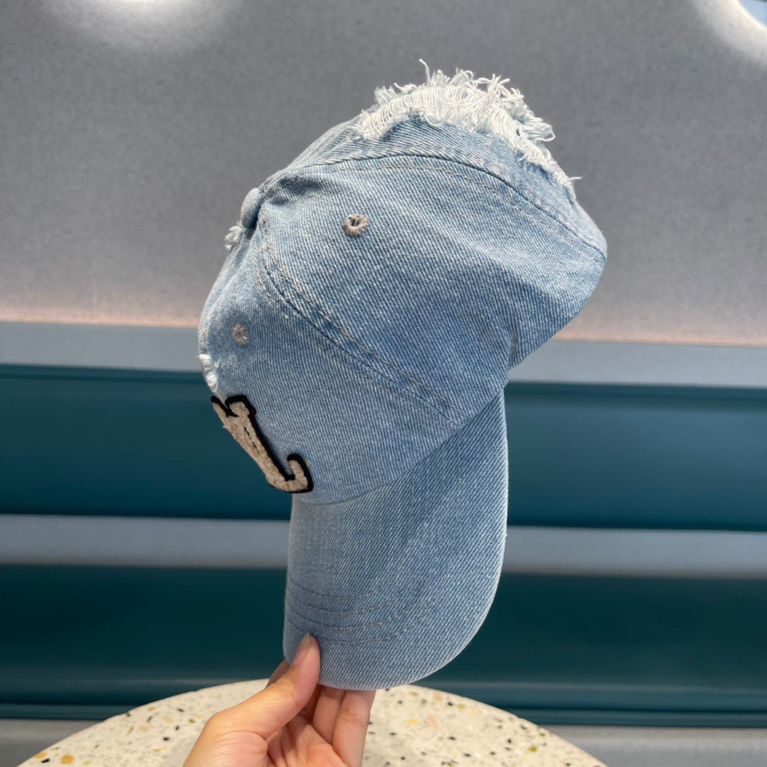 CASQUETTE DE BASEBALL EN DENIM BLEU CLAIR 433086 