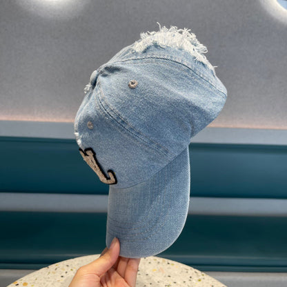 CASQUETTE DE BASEBALL EN DENIM BLEU CLAIR 433086 