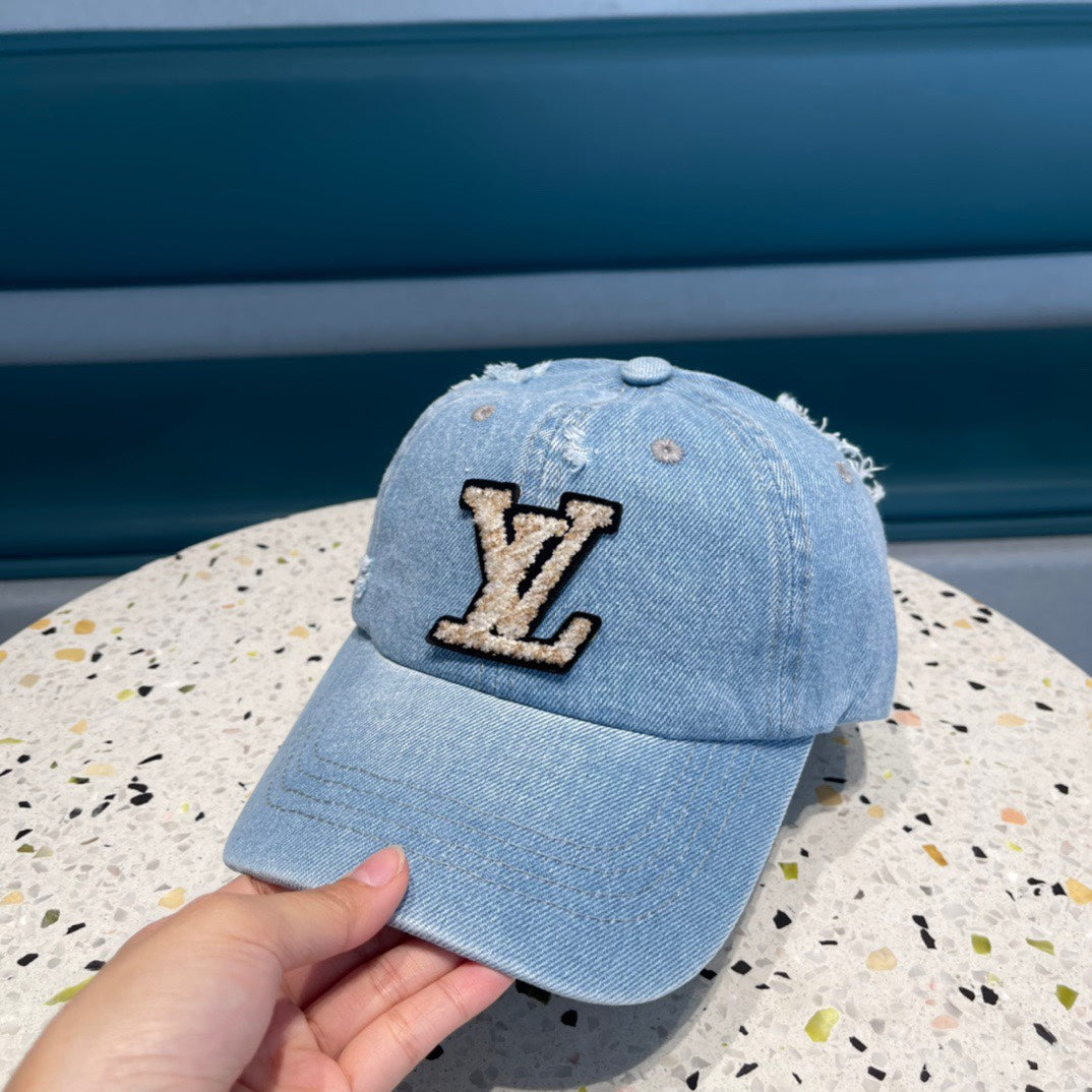 CASQUETTE DE BASEBALL EN DENIM BLEU CLAIR 433086 